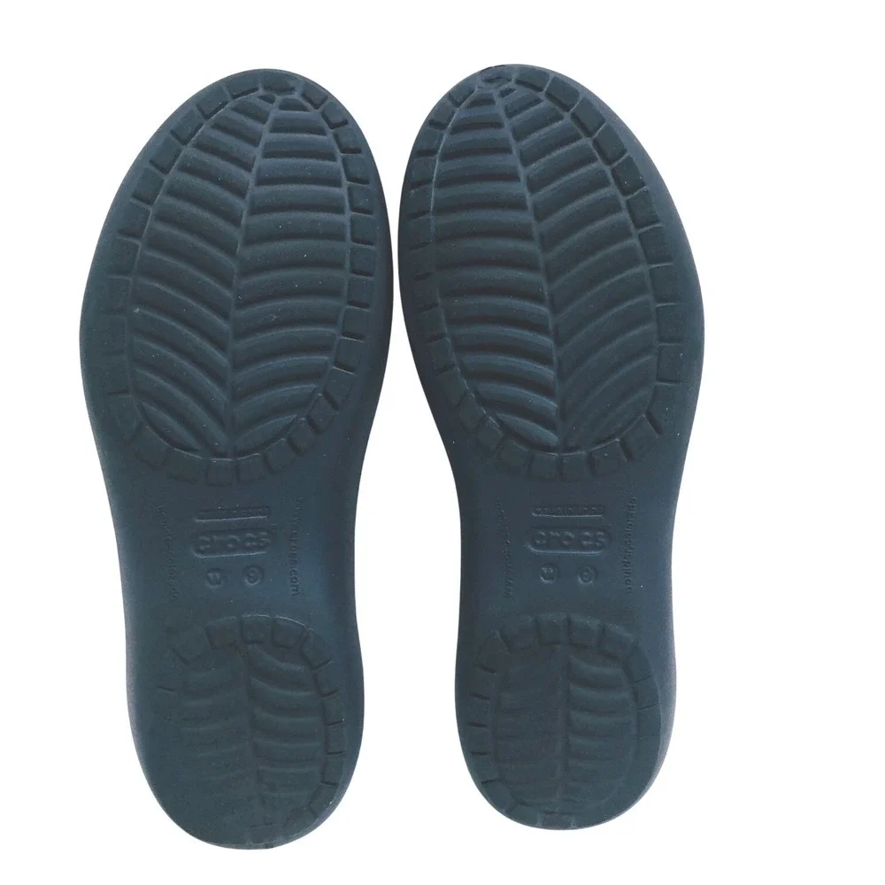 Crocs Kadee Ballet Flats Shoes Slip On Navy Minimalist Cutout Beach Womens 9 - Picture 3 of 9